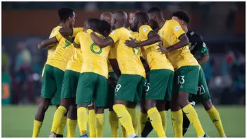 South Africa's national team Bafana Bafana at the AFCON 2023. Photo: Visionhaus.