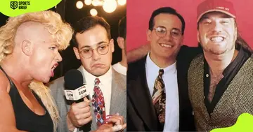 Joey Styles pictured during interviews.