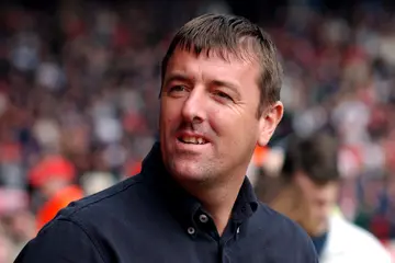 Matt Le Tissier reacts to a shot during the Pro Am