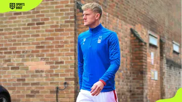 Joe Worrall arrives at the City Ground before their Premier League match on 5 March 2023.