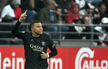 Kylian Mbappe's hat-trick gave PSG a 3-0 win at Reims on Saturday in Ligue 1
