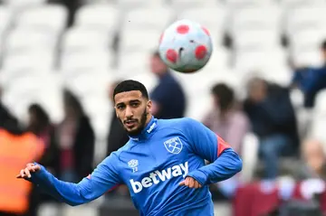 On target: West Ham's Said Benrahma