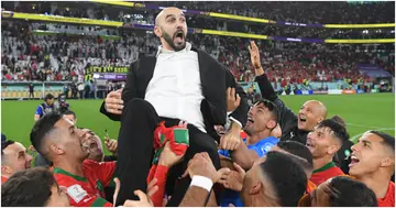 Walid Regragui, FIFA World Cup, Qatar 2022, Morocco, Portugal, Doha, Qatar.