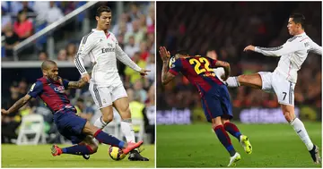 Dani Alves, Cristiano Ronaldo, Barcelona, Real Madrid, rivalry, Ballon d'Or, scuffle