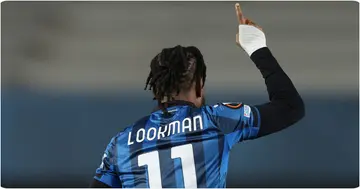 Atalanta, Ademola Lookman, Europa League, Goal, Nigeria, Serie A, Super Eagles, Celebrates.