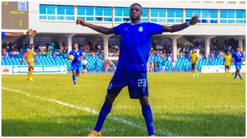 Gbolagade Adelowo celebrates with Shooting Stars and later shared an emotional moment with his mother after winning the 2023-24 NPFL Player of the Season award.