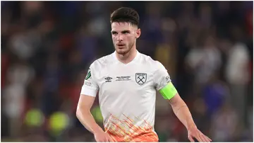 Declan Rice, West Ham, Fiorentina, UEFA Europa Conference League final, Eden Park, Prague, Czech Republic.