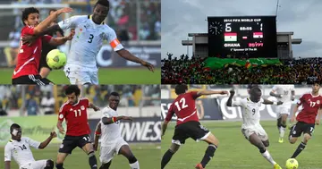 Ghana playing Egypt at the Baba Yara Stadium. Credit: @ghanafaofficial
