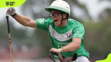 Bartolome Castagnola Jr celebrates after scoring his team's last goal