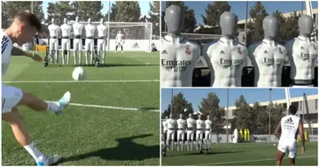 Real Madrid, mannequins, free-kick technology