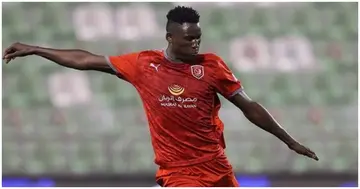 Olunga while in action for Al-Duhail. Photo: Instagram.