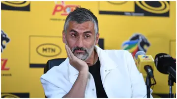 Orlando Pirates head coach, Jose Riveiro. Photo: Lefty Shivambu SNL24. 