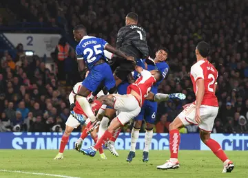 Robert Sanchez, Gabriel Jesus, Chelsea vs Arsenal