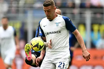 Sergej Milinkovic-Savic (C) has been at Lazio since 2015