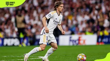 Real Madrid's Luka Modric in action
