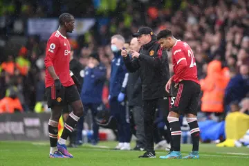 Paul Pogba disagrees with manager Ralf Rangnick over his calf injury which is set to rule him out of the season
