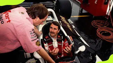 Nigel Mansell at the Phoenix International Raceway