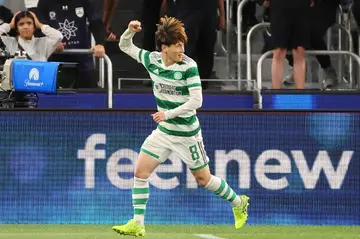 Kyogo Furuhashi took his tally for the season to 26 in Celtic's 3-0 win over Hearts