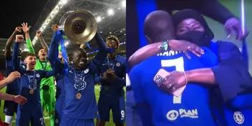 Video of Kante's Mother Crying While Hugging Son After Chelsea's UCL Victory Goes Viral