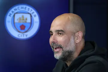 Pep Guardiola has plenty reasons to smile after Manchester City's thrashing of Huddersfield Town.