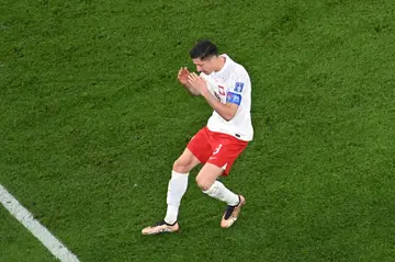Poland forward Robert Lewandowski missed a second-half penalty, meaning he is still goalless at World Cups