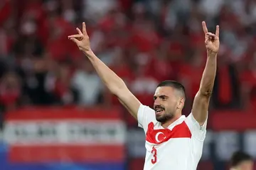 Turkey's defender Merih Demiral will miss Turkey's Euro 2024 quarter-final with the Netherlands