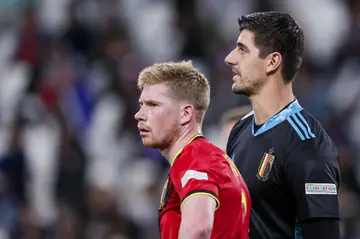 Courtois and Kevin De Bruyne
