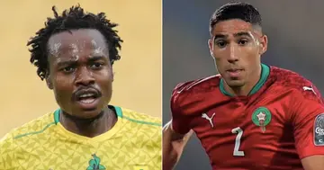 2023 africa cup of nations, qualifiers, morocco, south africa, liberia, zimbabwe achraf hakimi, percy tau