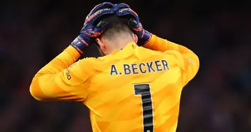 Alisson Becker had a horror showing against Arsenal in the English Premier League.
