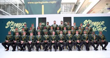 The Springbok squad that will compete at the Rugby World Cup in France.