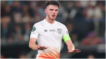 Declan Rice, West Ham, Fiorentina, UEFA Europa Conference League final, Eden Park, Prague, Czech Republic.