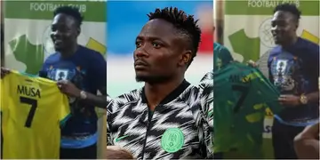Super Eagles captain Musa makes huge promise after receiving No.7 Kano Pillars shirt in unveiling ceremony