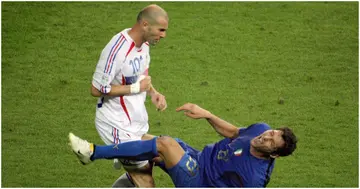 Zinedine Zidane, Marco Materazzi, France, Italy, 2006 World Cup final.