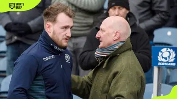 Stuart Hogg and his father