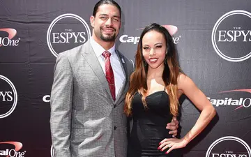 Roman Reigns and Galina Becker in Los Angeles
