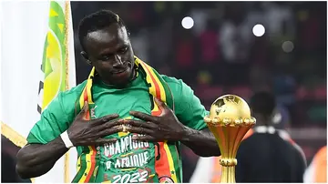 Sadio Mane, Senegal, Egypt, AFCON 2021, Olembe Stadium, Cameroon.