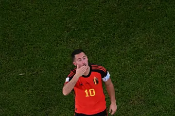 Belgium forward Eden Hazard has played his final international match