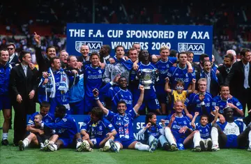Chelsea celebrates winning the FA Cup