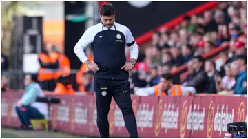 Mauricio Pochettino dejected during the Premier League match between AFC Bournemouth and Chelsea FC at Vitality Stadium. Photo by Robin Jones.