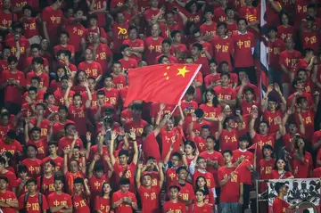 Chinese fans during a World Cup qualifier in Guangzhou