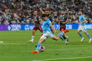 Julian Alvarez scored twice in Manchester City's 4-0 win over Fluminense