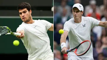 Carlos Alcaraz, Andy Murray, Roger Federer, Wimbledon, 2023 Wimbledon