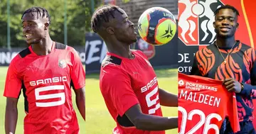 Stade Rennais new boy Kamaldeen Sulemana trains for the first time: photos drop
