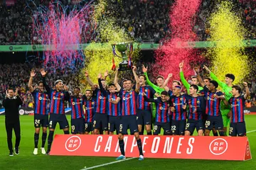 Barca celebrate La Liga title