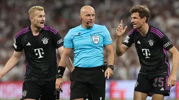 Szymon Marciniak, Thomas Muller, Matthijs de Ligt, Bayern Munich, Cristiano Ronaldo, offside, disallowed, goal, VAR, Real Madrid, Champions League, final, bias.