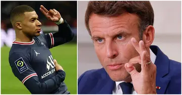 Kylian Mbappe, Emmanuel Macron, French president, Real Madrid