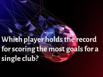 Most goals for a single club by a player
