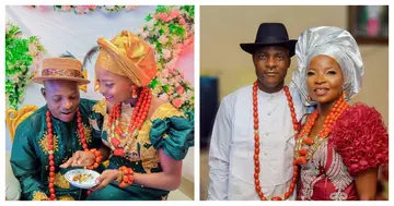 Former Super Falcons captain Florence Omagbemi ties the knot with sweetheart Kehinde Oluyemi. Photo credit: @thenff