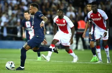 Neymar scores from the spot in Paris Saint-Germain's draw with Monaco