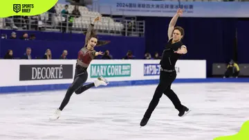 Caroline Green and Michael Parsons performing in figure skating